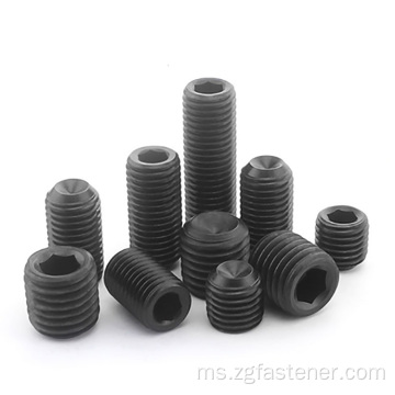 Skru set soket Hexagon Black Oxide dengan titik cawan